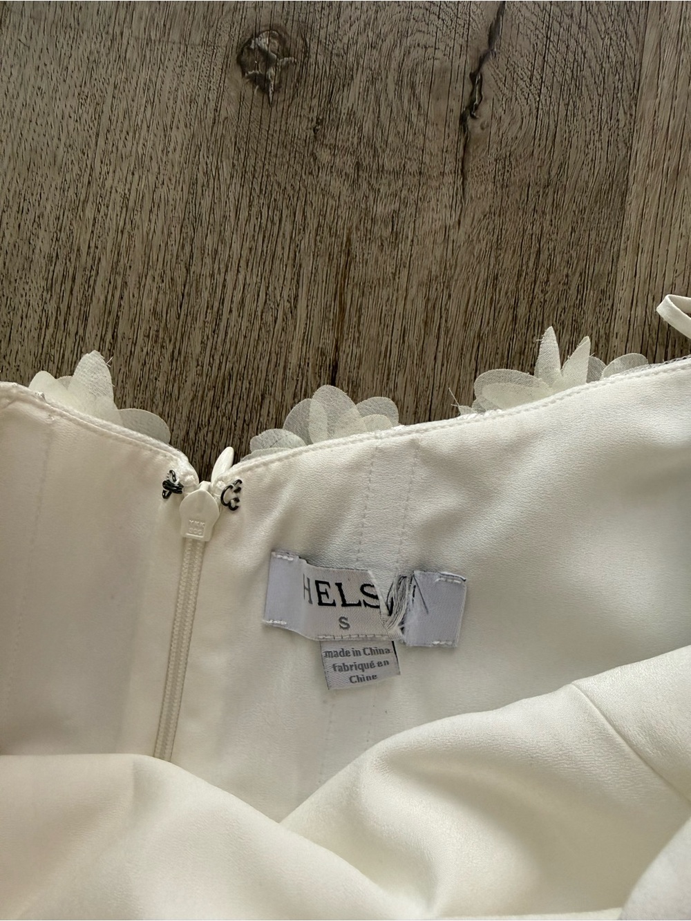 helsi camilla ivory 3d floral applique embroidered halter neck midi dress small - Picture 5 of 5